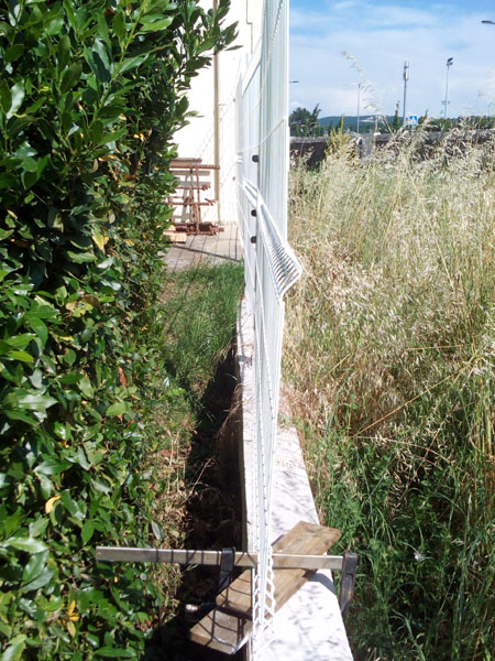 muret et 3 panneaux